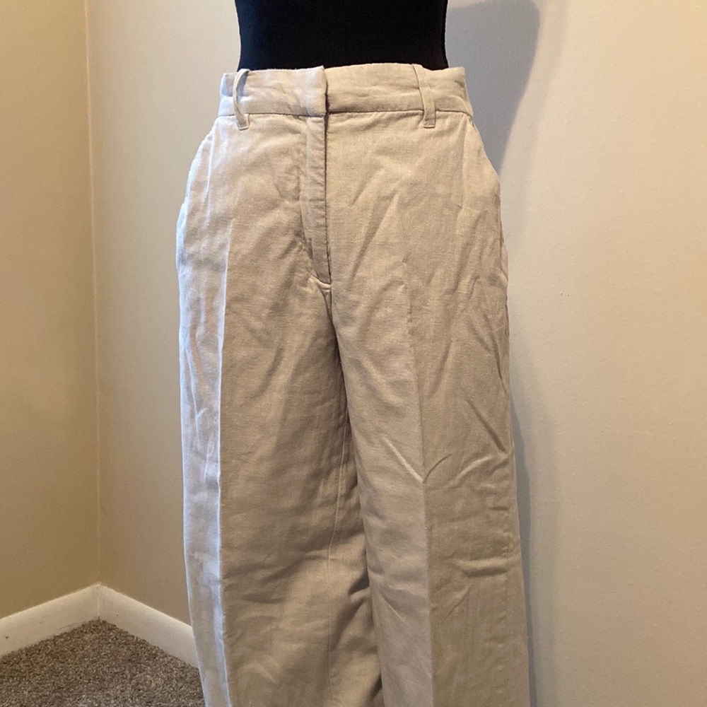 Abercrombie & Fitch linen mint pants - Picture 1 of 5